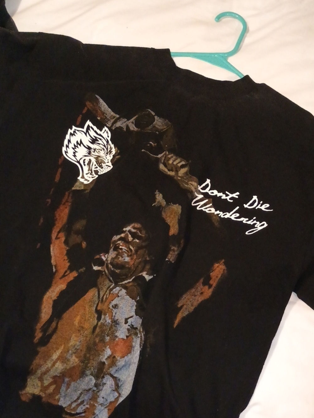 Darc Sport Texas Chainsaw Massacre Don't Die Wondering Black Short Sleeve Tee